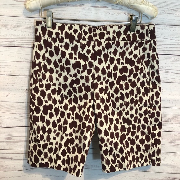 NWT J. Crew Slim Bermuda shorts giraffe - Picture 3 of 3